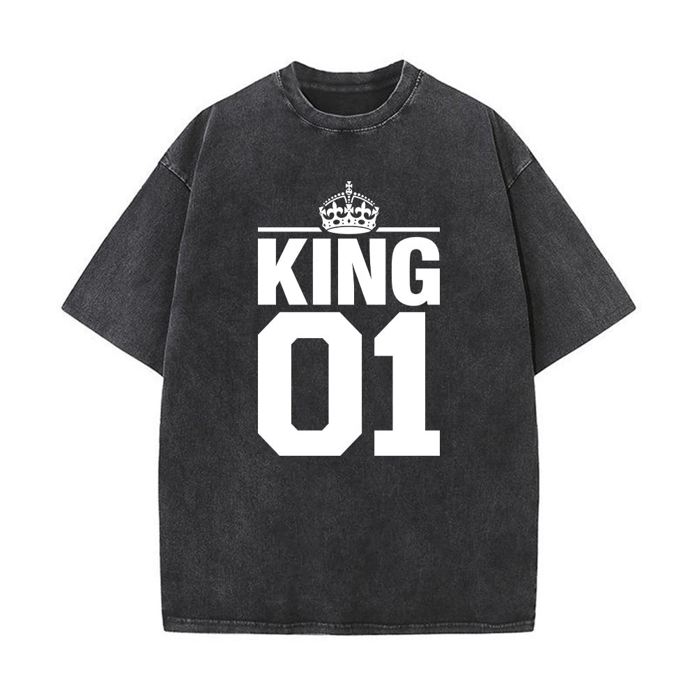 King 01 Christian Unisex Washed T-Shirt