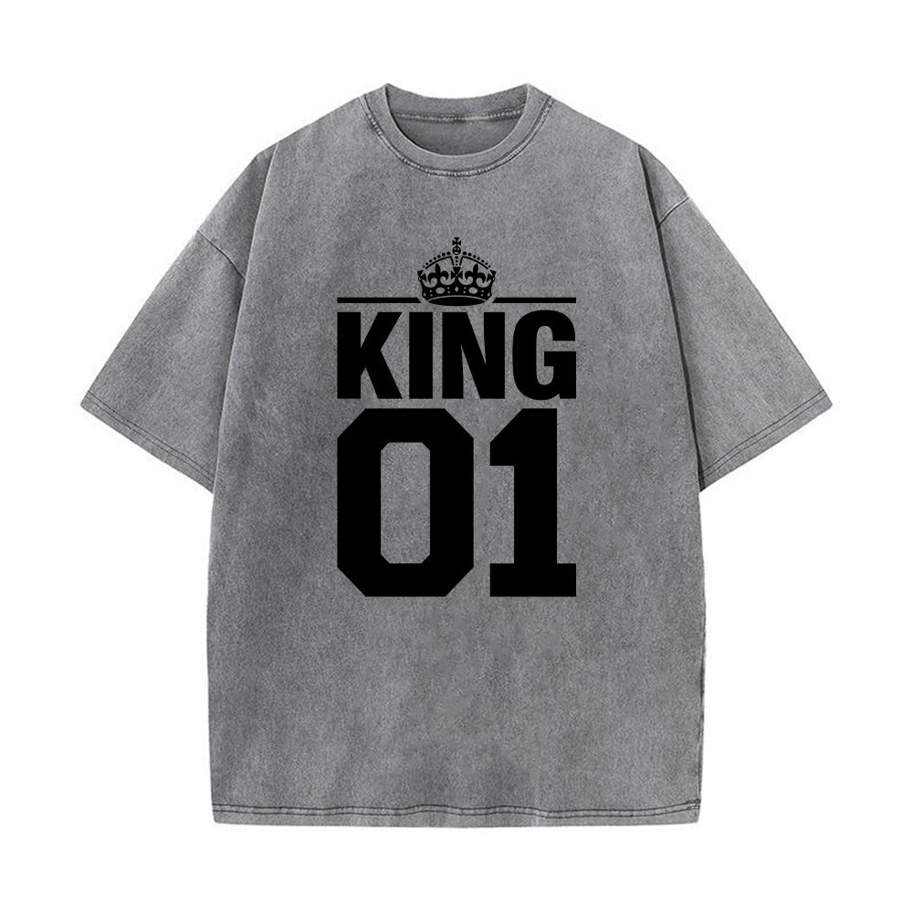 King 01 Christian Unisex Washed T-Shirt