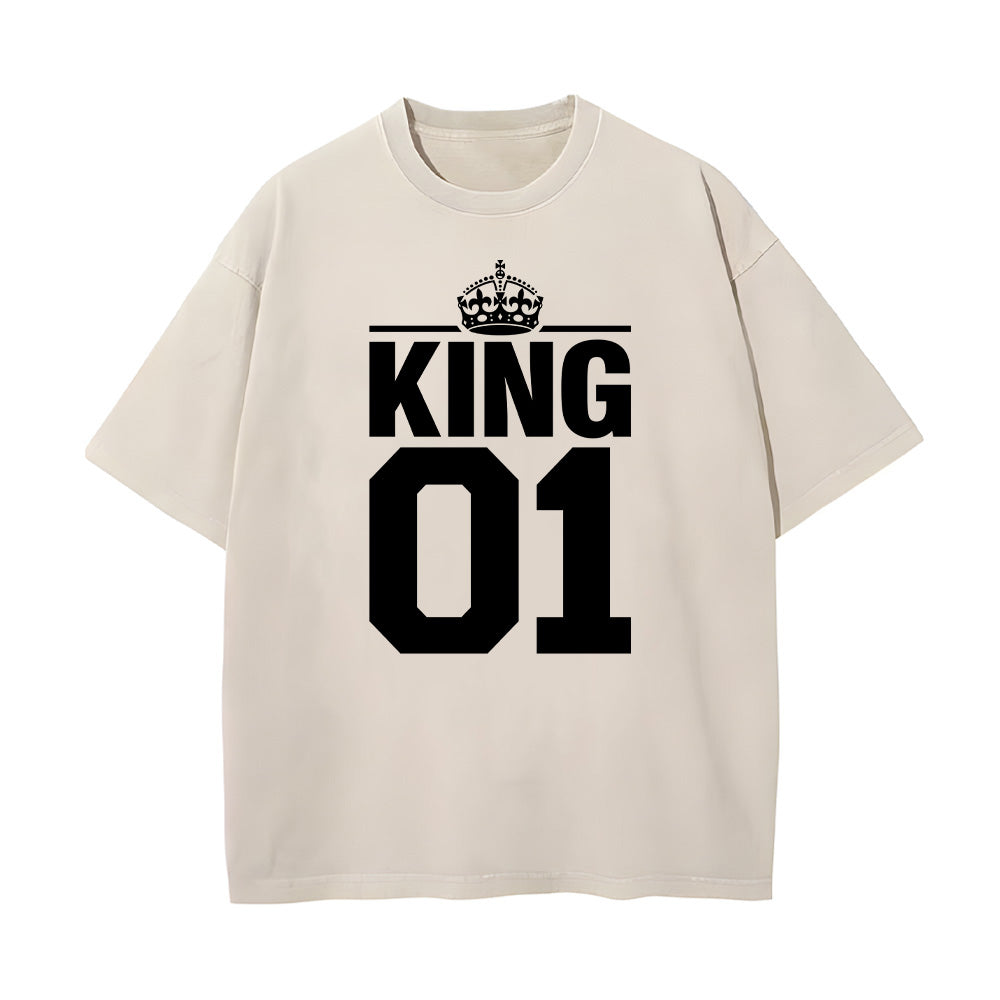 King 01 Christian Unisex Washed T-Shirt