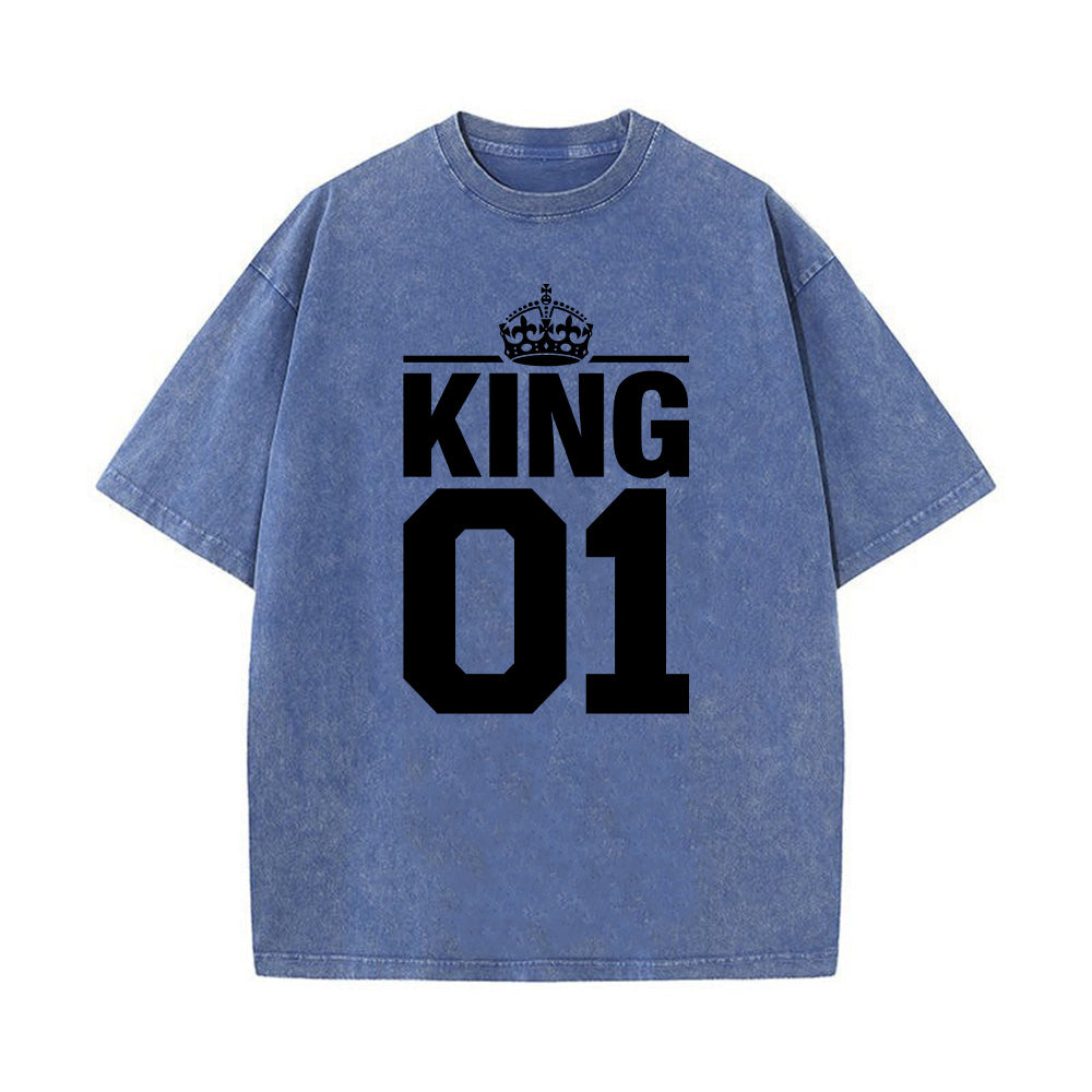 King 01 Christian Unisex Washed T-Shirt