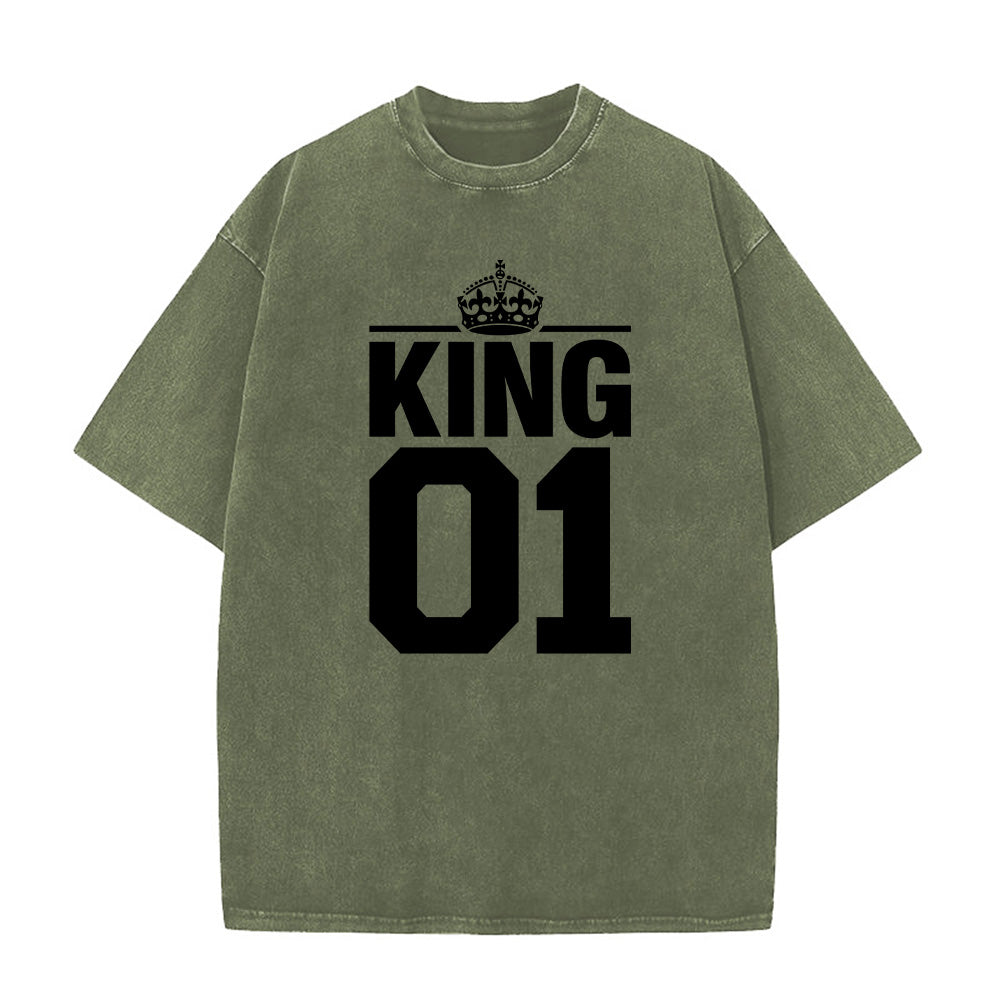 King 01 Christian Unisex Washed T-Shirt