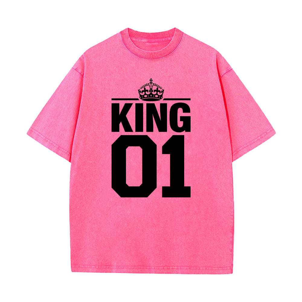 King 01 Christian Unisex Washed T-Shirt