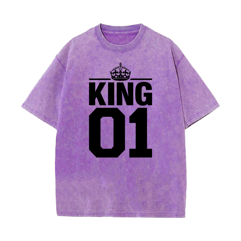 King 01 Christian Unisex Washed T-Shirt