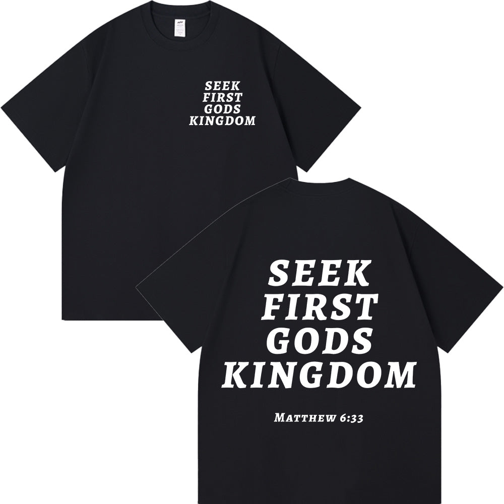 Seek First God's Kingdom Unisex Cotton T-shirt