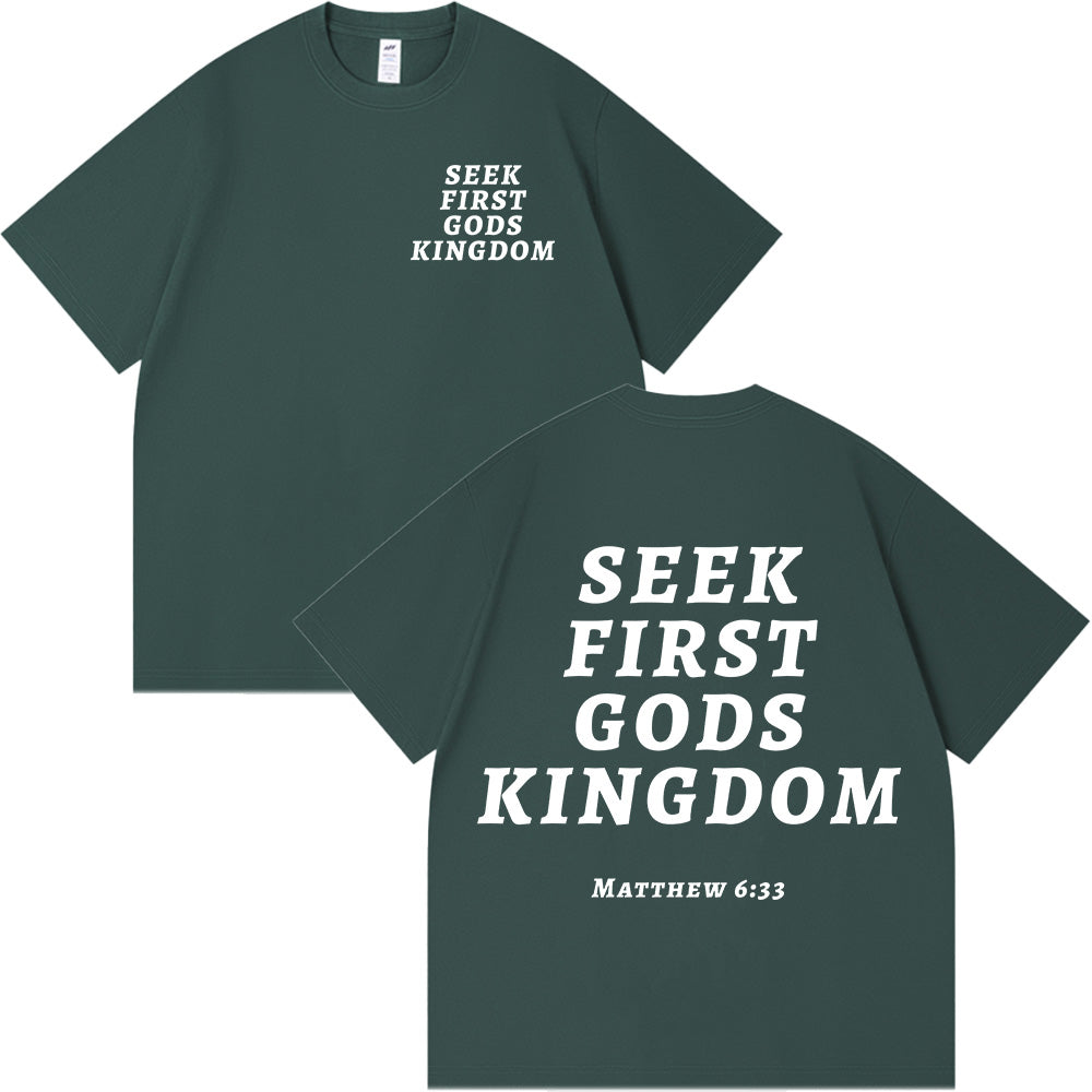Seek First God's Kingdom Unisex Cotton T-shirt