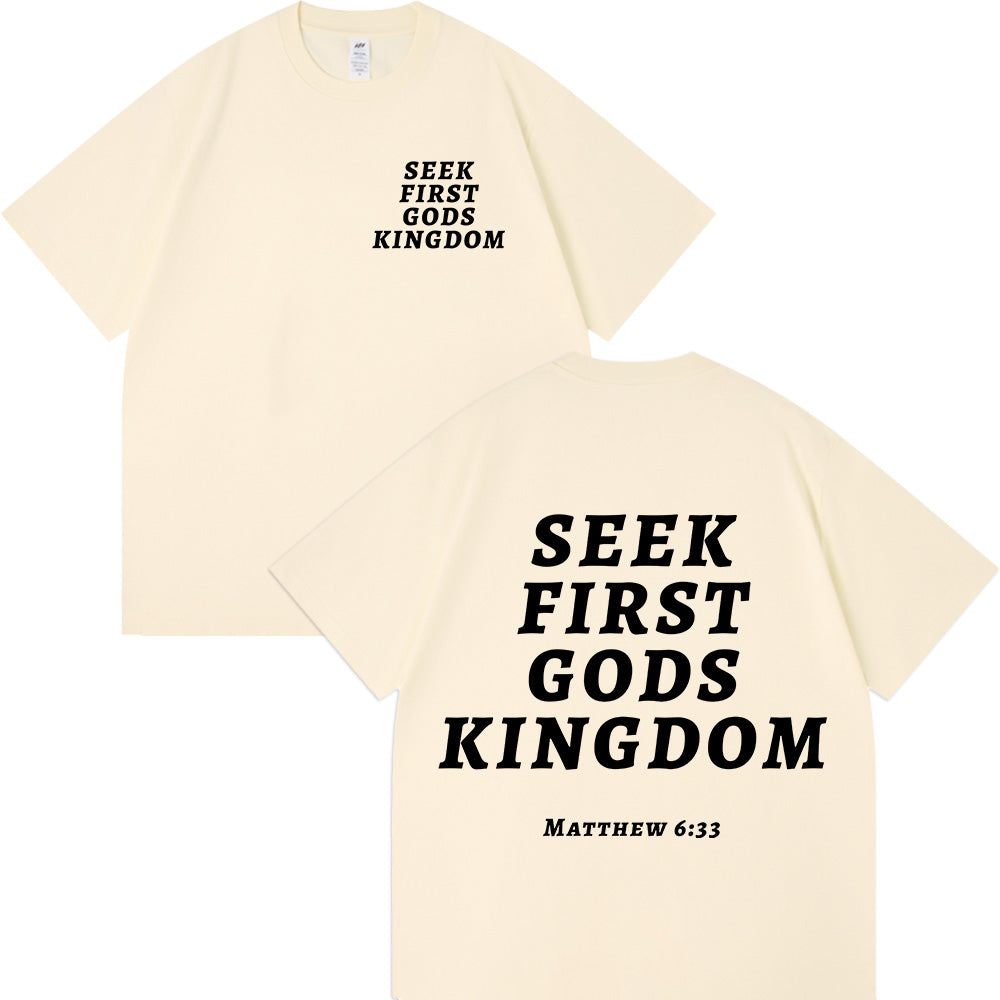 Seek First God's Kingdom Unisex Cotton T-shirt