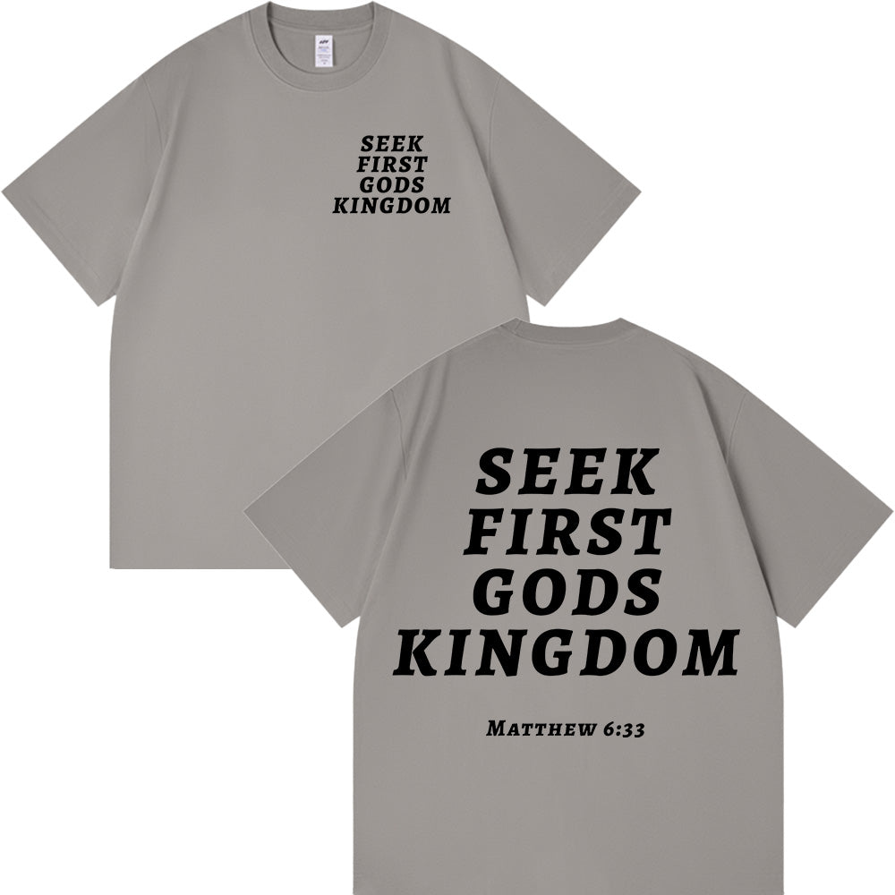 Seek First God's Kingdom Unisex Cotton T-shirt