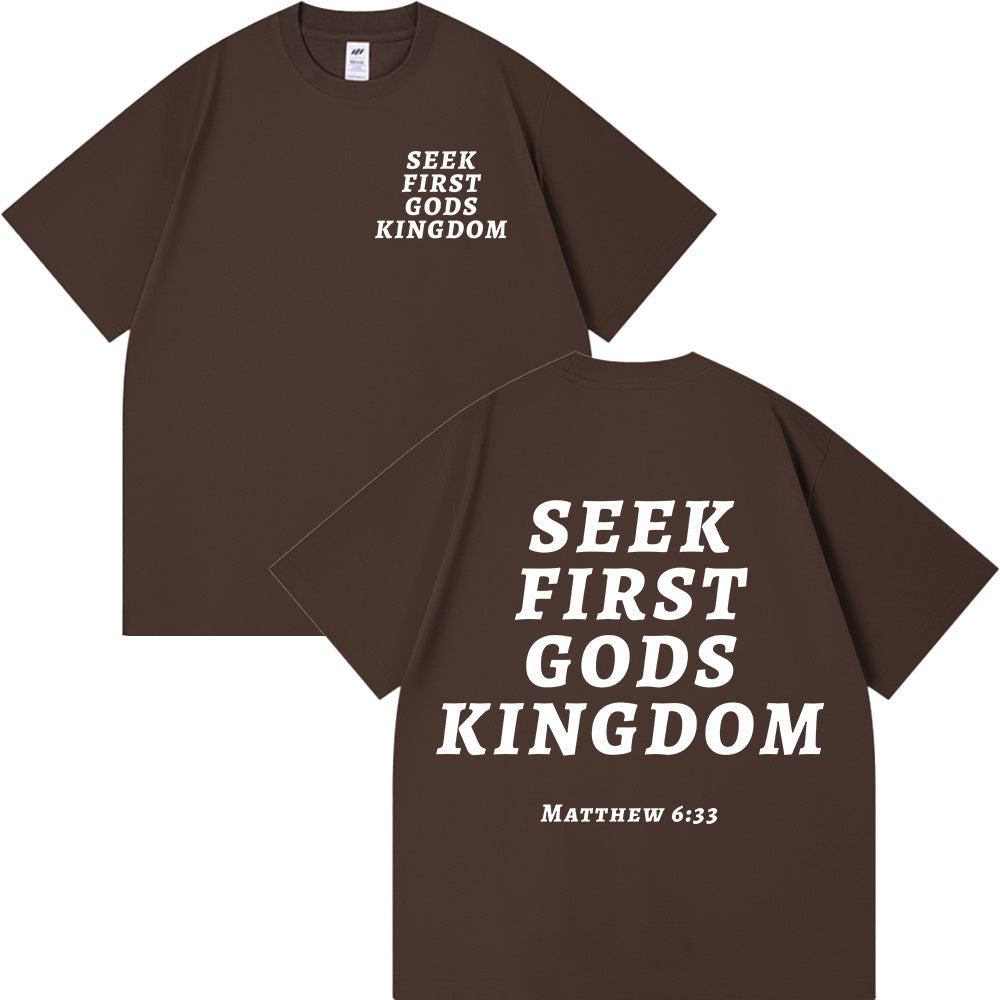 Seek First God's Kingdom Unisex Cotton T-shirt