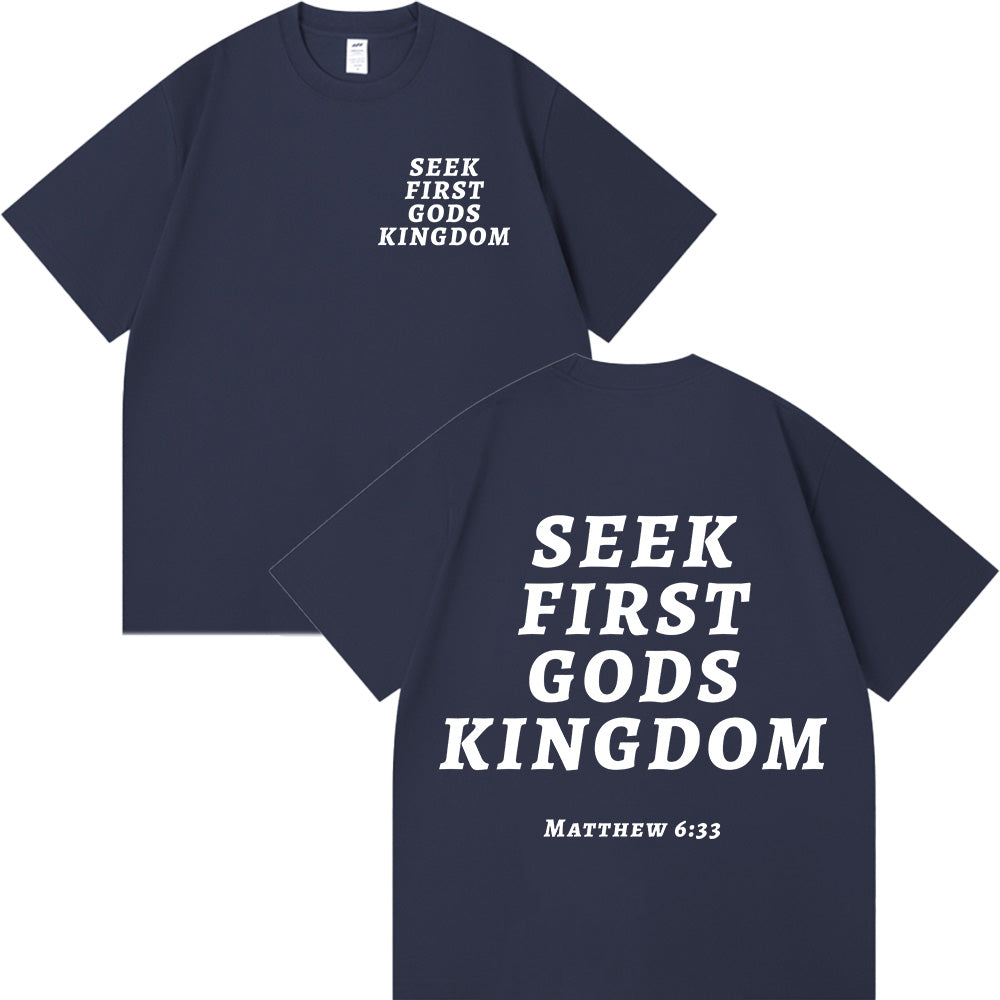 Seek First God's Kingdom Unisex Cotton T-shirt