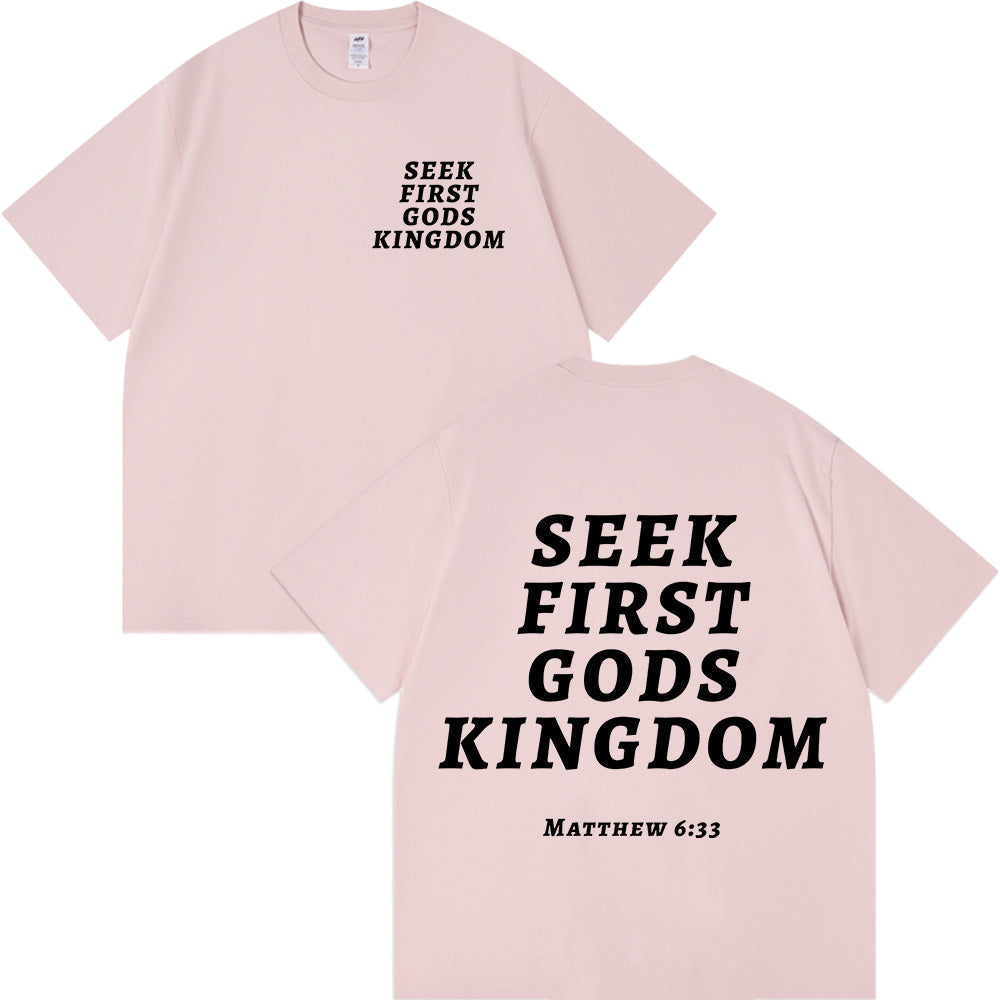 Seek First God's Kingdom Unisex Cotton T-shirt