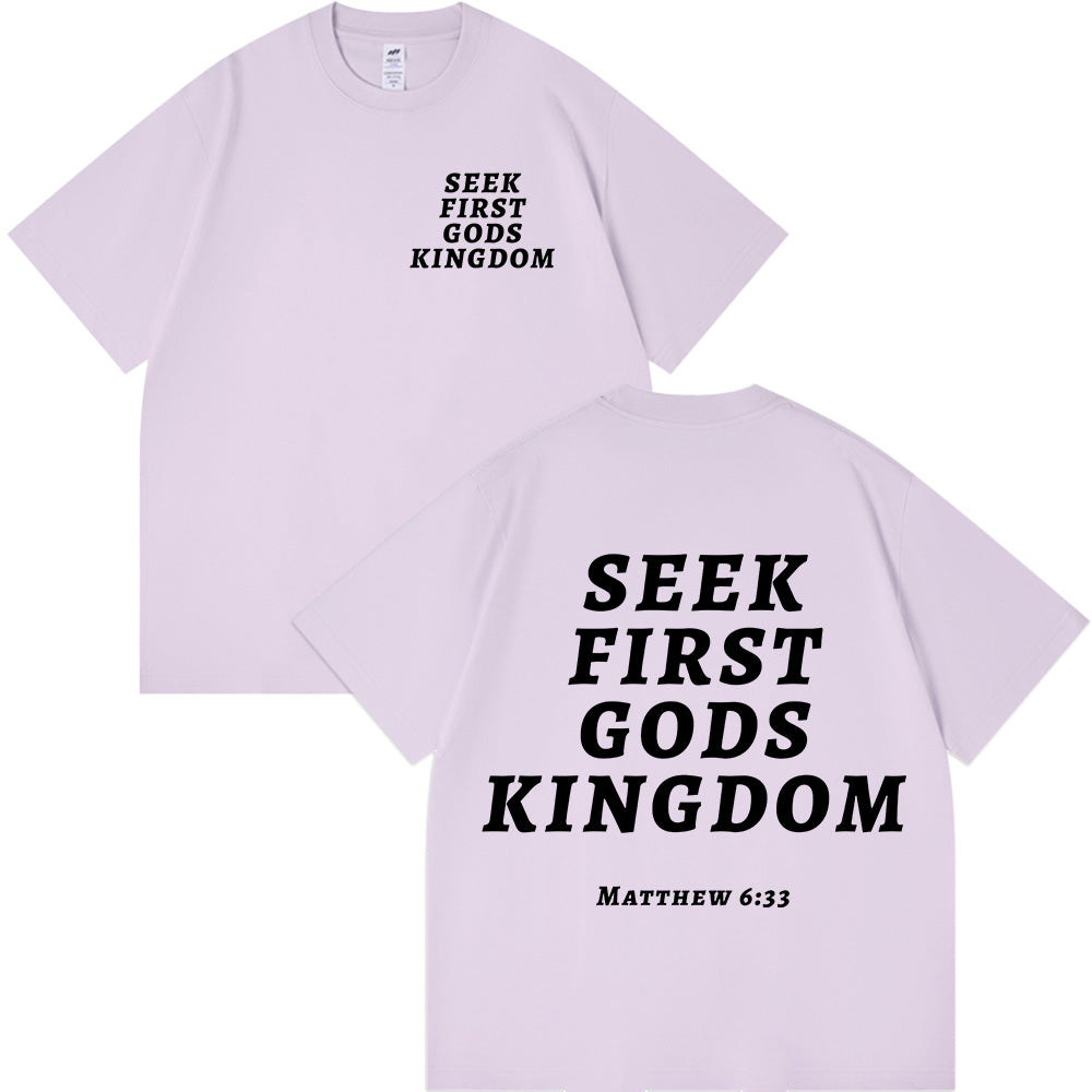 Seek First God's Kingdom Unisex Cotton T-shirt