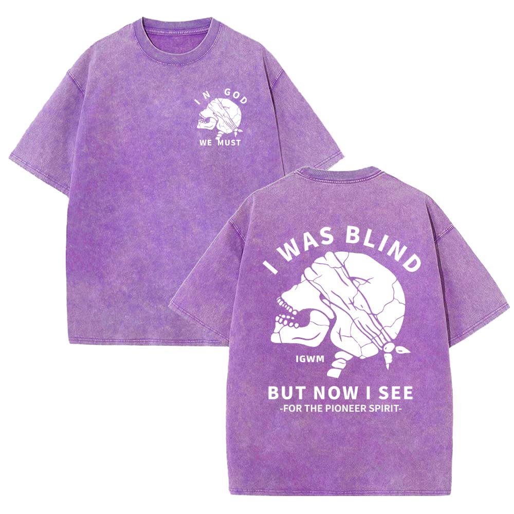 In God We Must Christian Unisex Washed T-Shirt