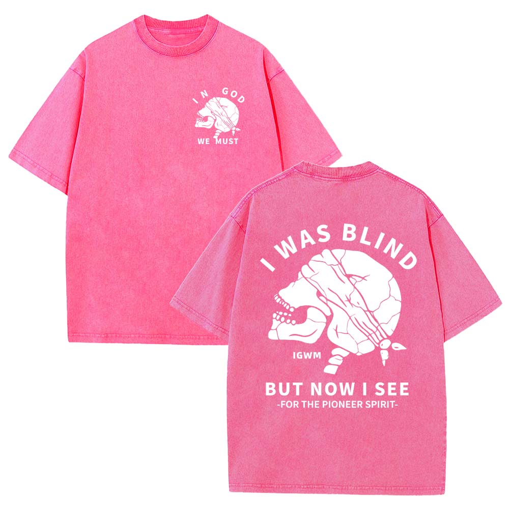 In God We Must Christian Unisex Washed T-Shirt