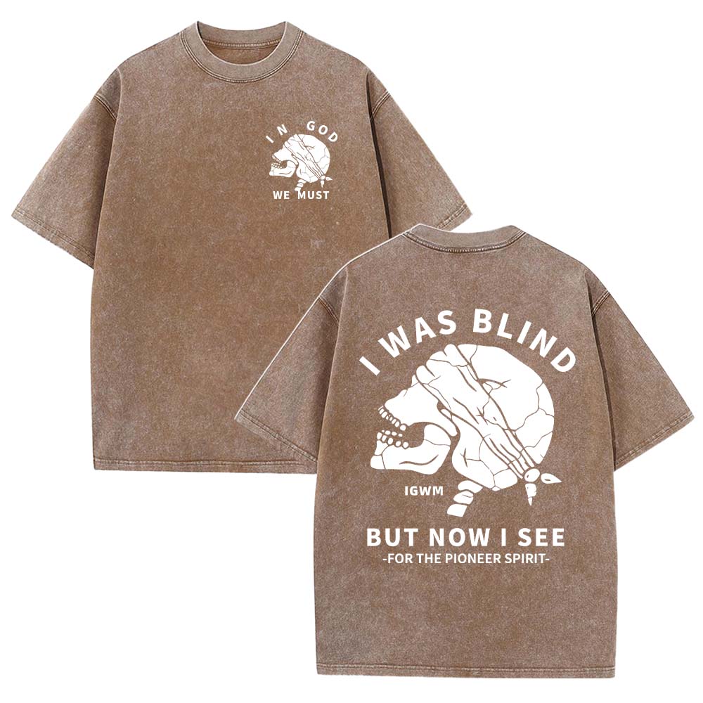 In God We Must Christian Unisex Washed T-Shirt