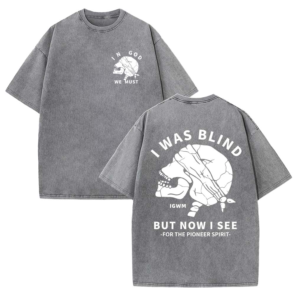 In God We Must Christian Unisex Washed T-Shirt