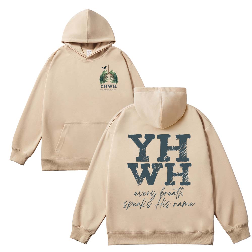 Every Breath Speaks His Name Unisex Cotton Hoodie