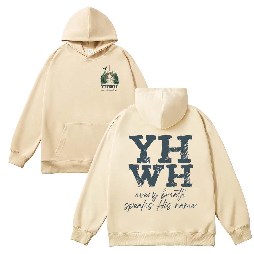 Every Breath Speaks His Name Unisex Cotton Hoodie