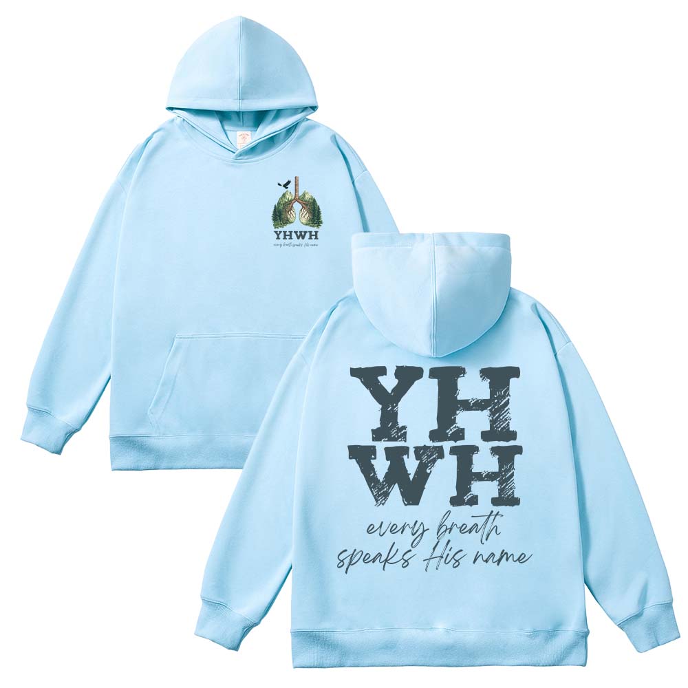 Every Breath Speaks His Name Unisex Cotton Hoodie