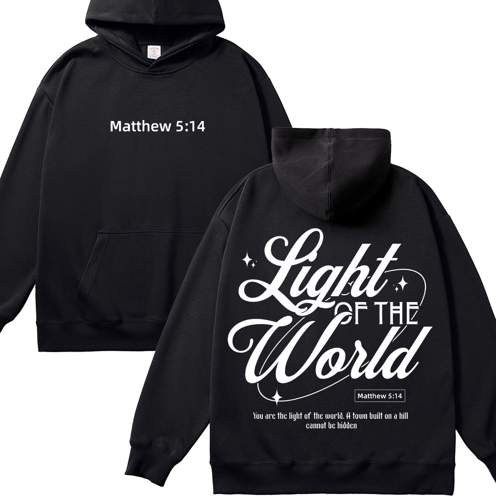 Light of the World Matthew 5:14 Christian Unisex Hoodie
