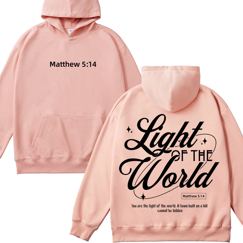Light of the World Matthew 5:14 Christian Unisex Hoodie