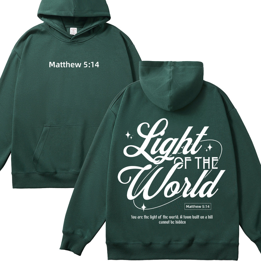 Light of the World Matthew 5:14 Christian Unisex Hoodie