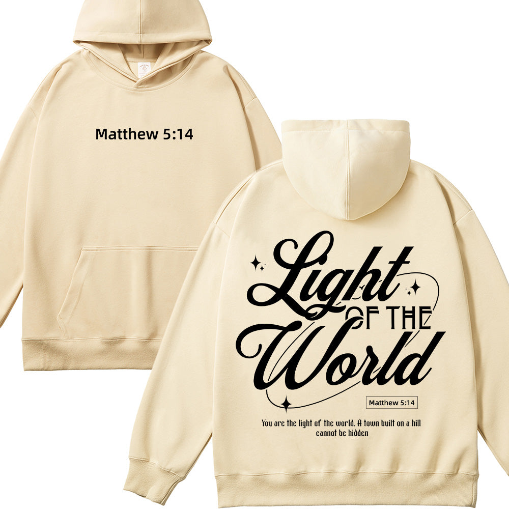 Light of the World Matthew 5:14 Christian Unisex Hoodie