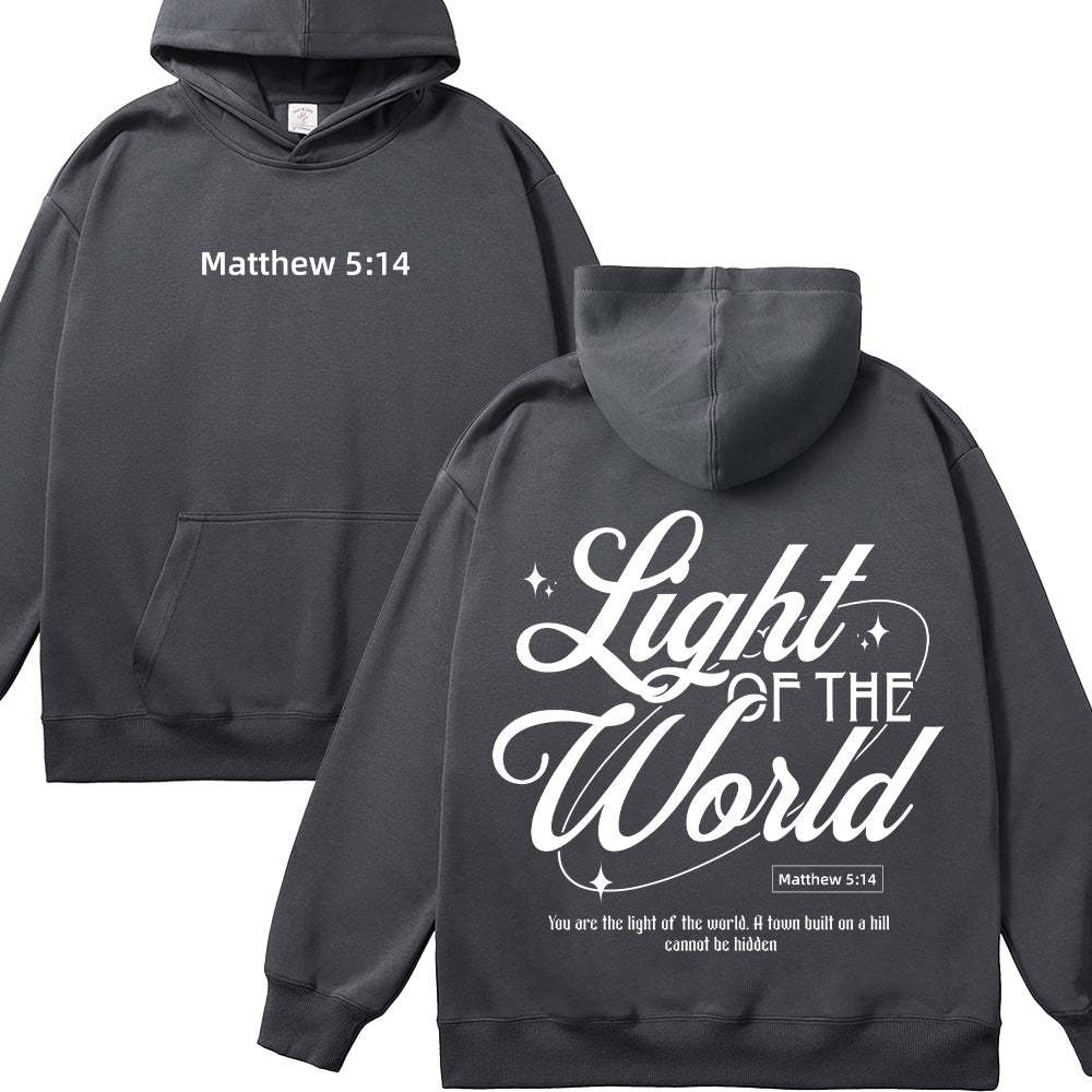 Light of the World Matthew 5:14 Christian Unisex Hoodie