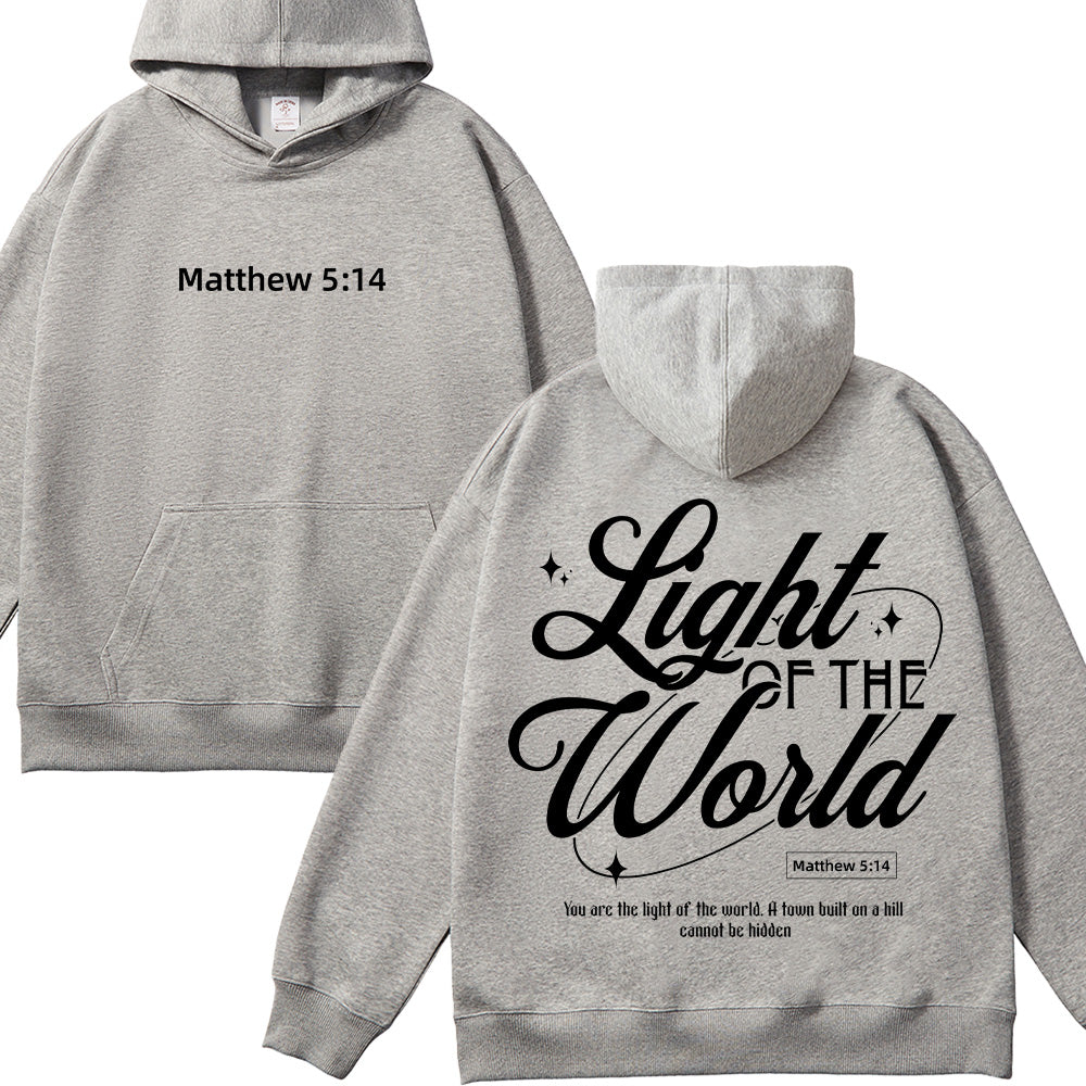 Light of the World Matthew 5:14 Christian Unisex Hoodie