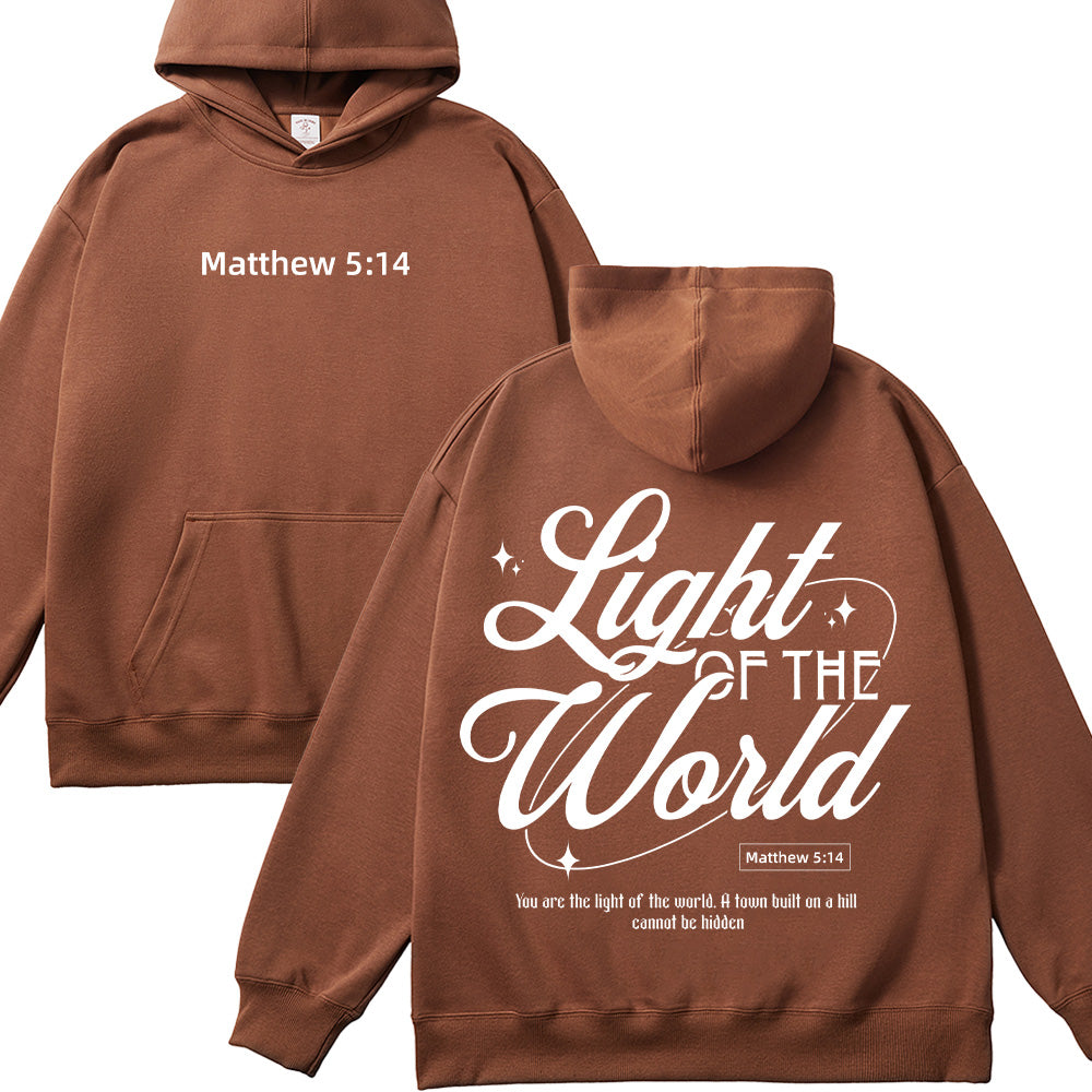 Light of the World Matthew 5:14 Christian Unisex Hoodie