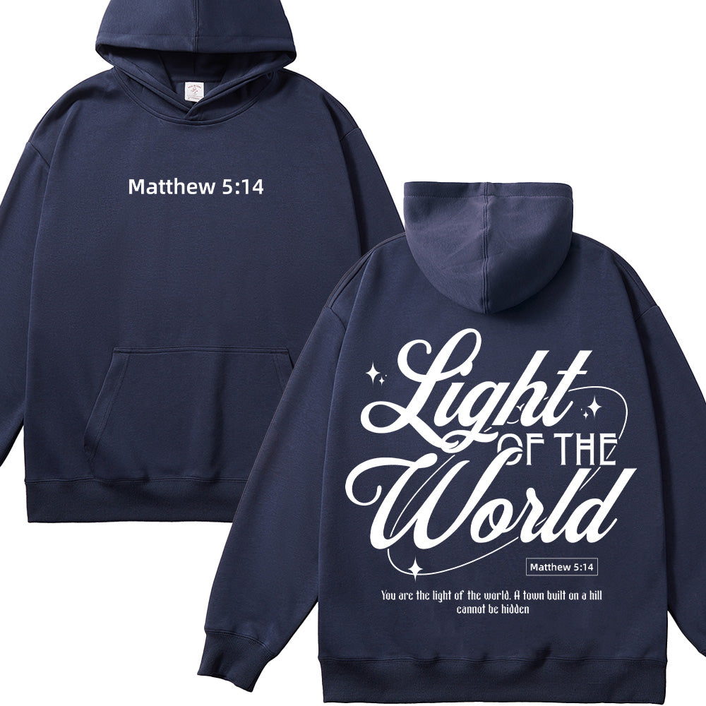 Light of the World Matthew 5:14 Christian Unisex Hoodie