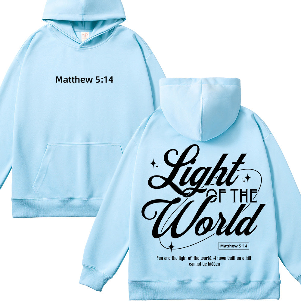 Light of the World Matthew 5:14 Christian Unisex Hoodie