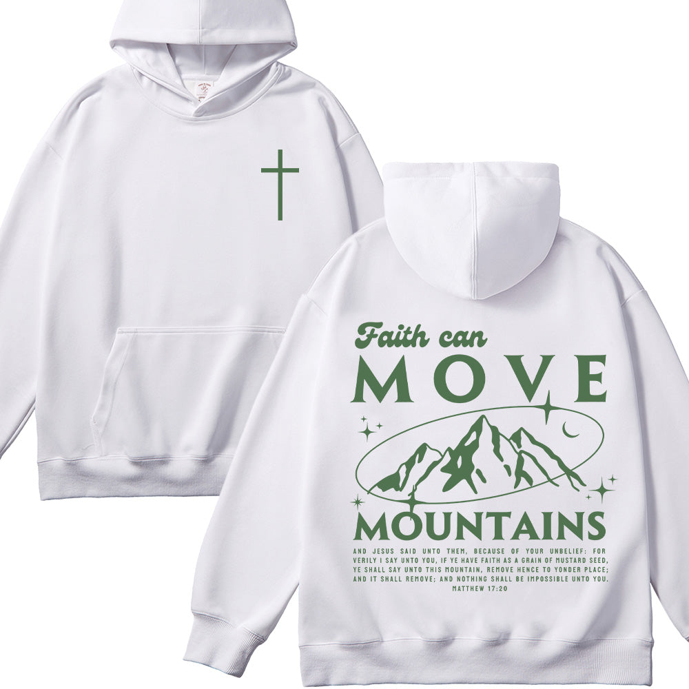 Faith Can Move Mountains Unisex Cotton Hoodie