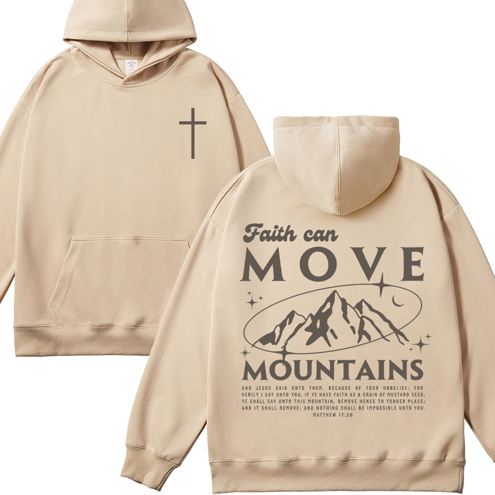Faith Can Move Mountains Unisex Cotton Hoodie