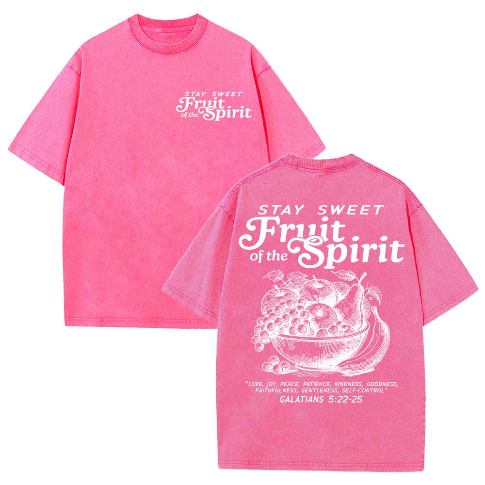 Fruit Of The Spirit Christian Unisex Washed T-Shirt