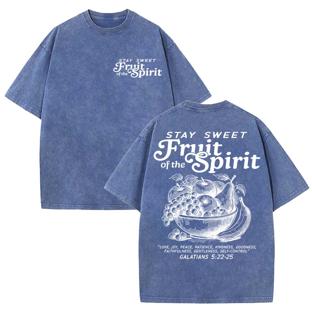 Fruit Of The Spirit Christian Unisex Washed T-Shirt