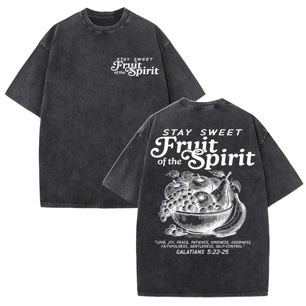 Fruit Of The Spirit Christian Unisex Washed T-Shirt