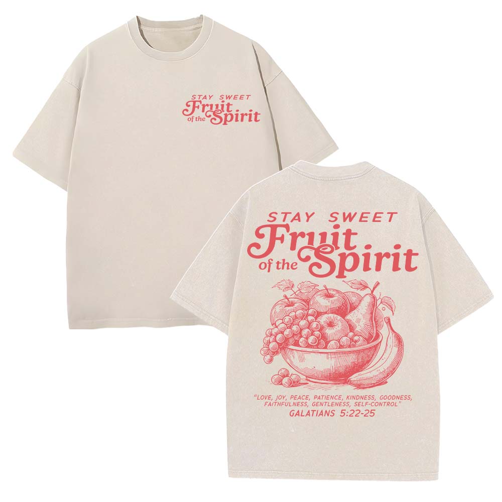 Fruit Of The Spirit Christian Unisex Washed T-Shirt