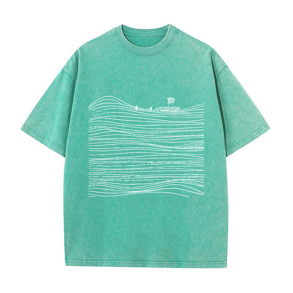 Walk on Water Christian Unisex Washed T-Shirt