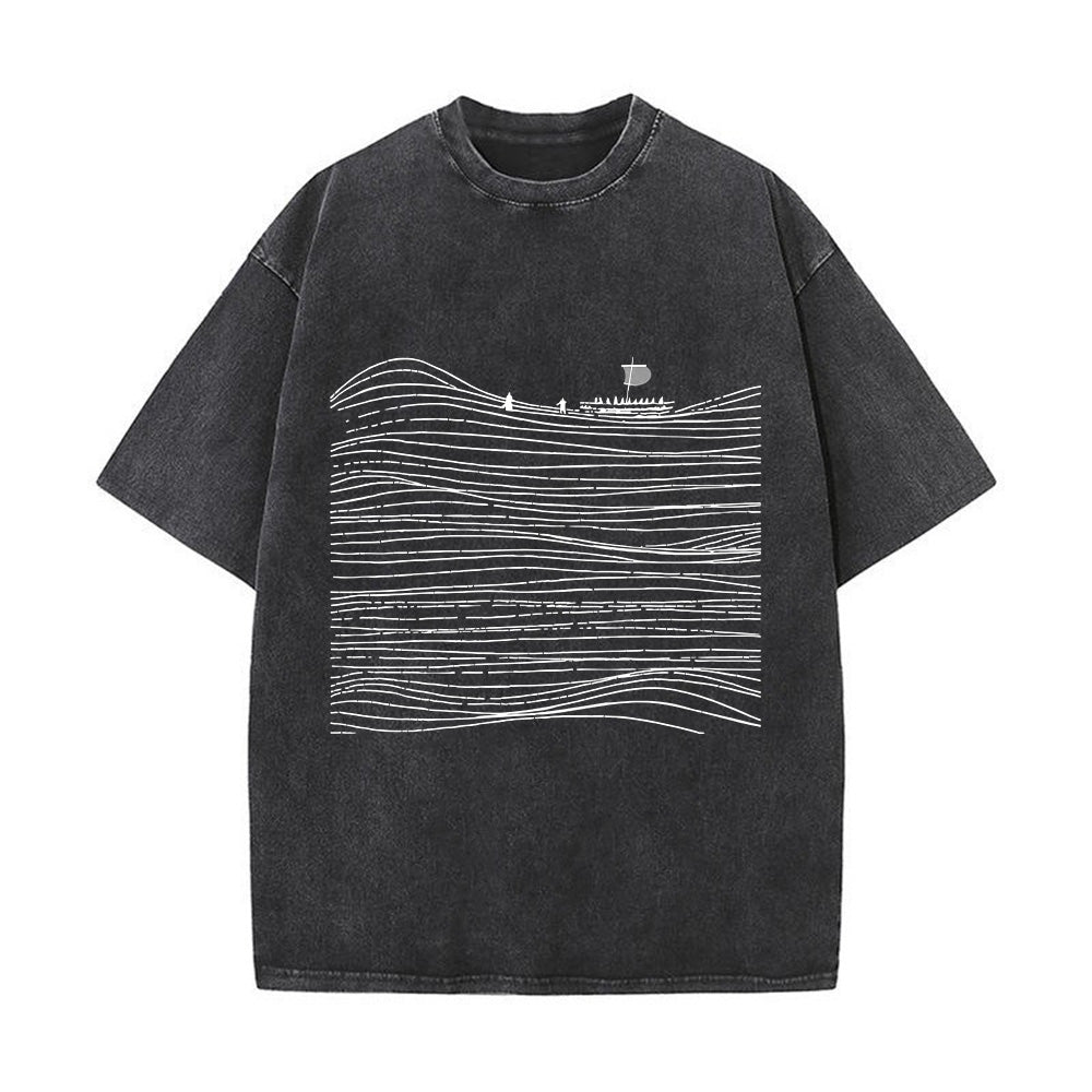 Walk on Water Christian Unisex Washed T-Shirt