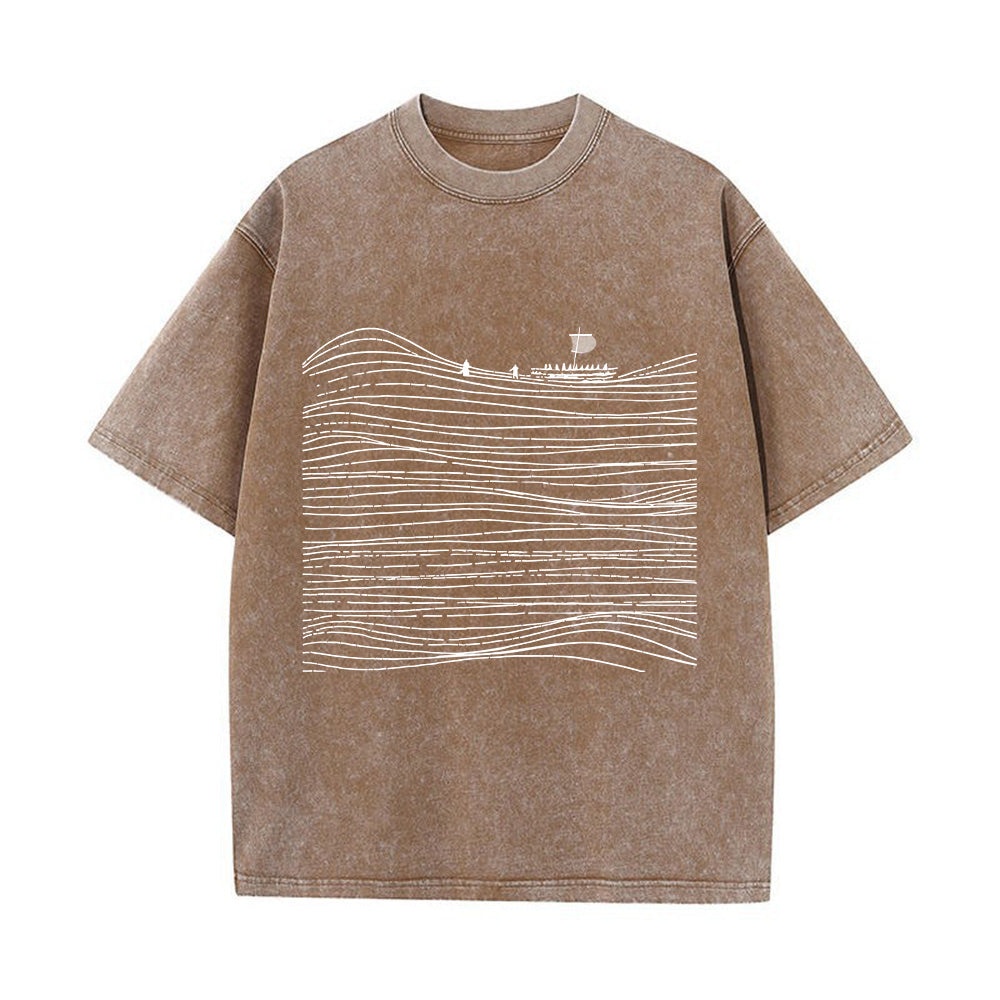 Walk on Water Christian Unisex Washed T-Shirt