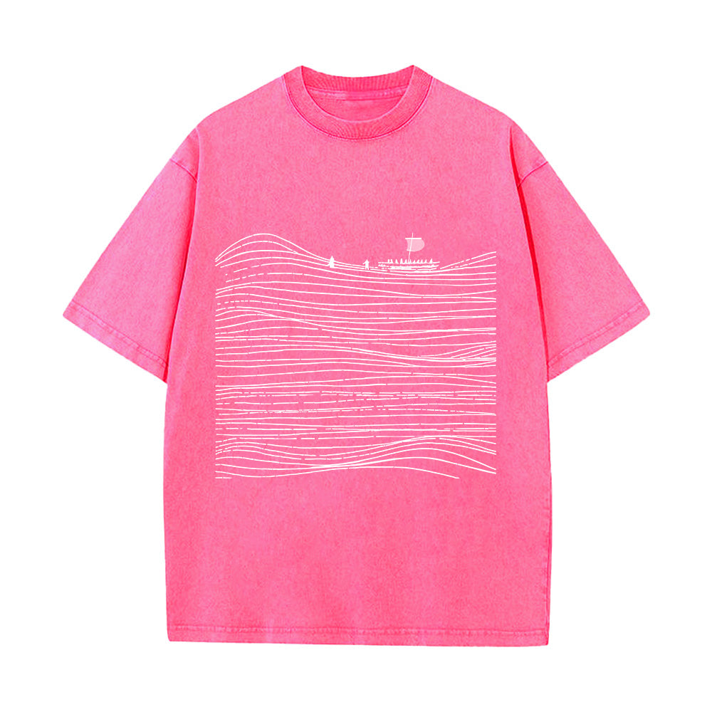 Walk on Water Christian Unisex Washed T-Shirt