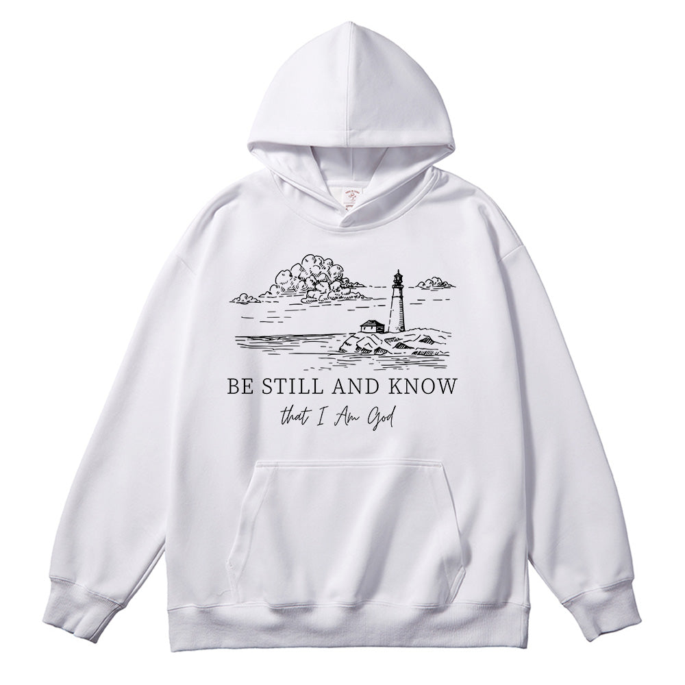 Be Still and Know That I Am God Psalm 46:10 Unisex Cotton Hoodie