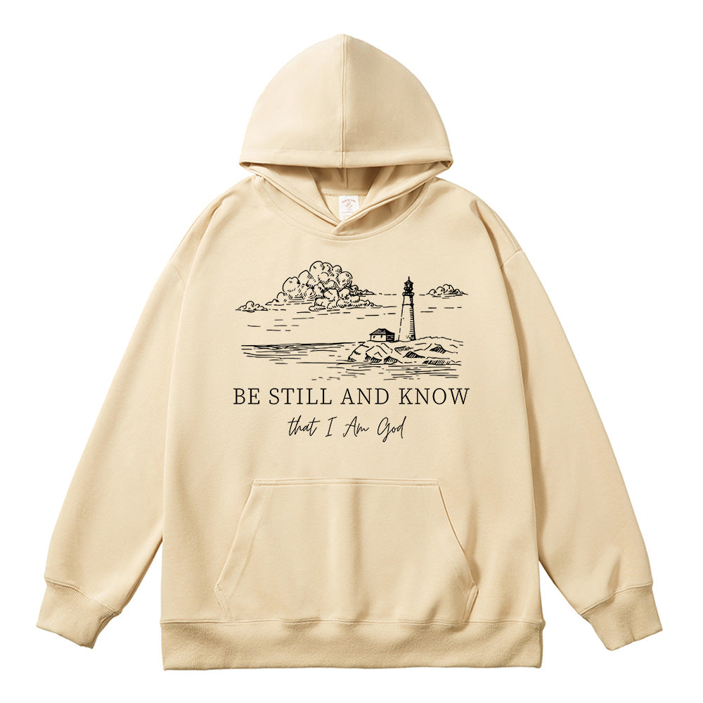 Be Still and Know That I Am God Psalm 46:10 Unisex Cotton Hoodie