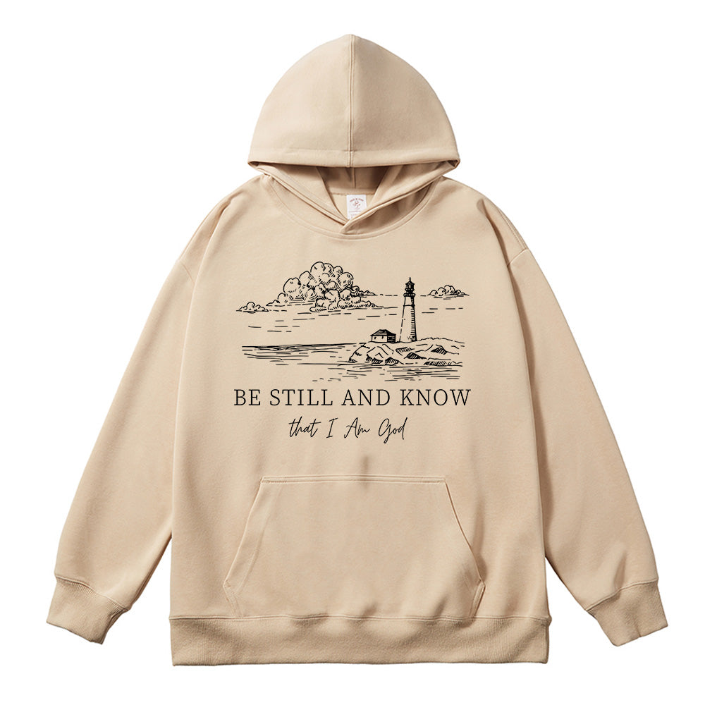 Be Still and Know That I Am God Psalm 46:10 Unisex Cotton Hoodie