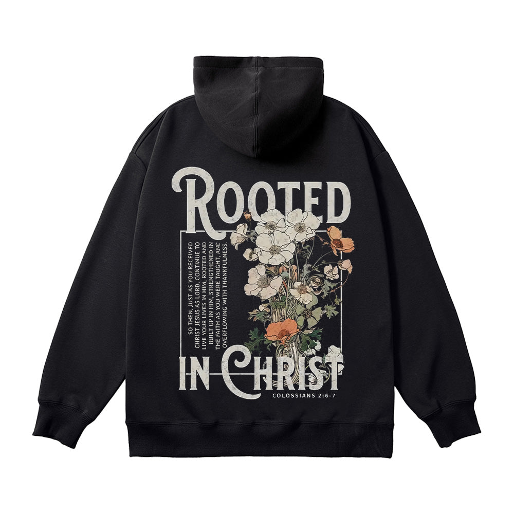 Rooted In Christ Unisex Cotton Hoodie