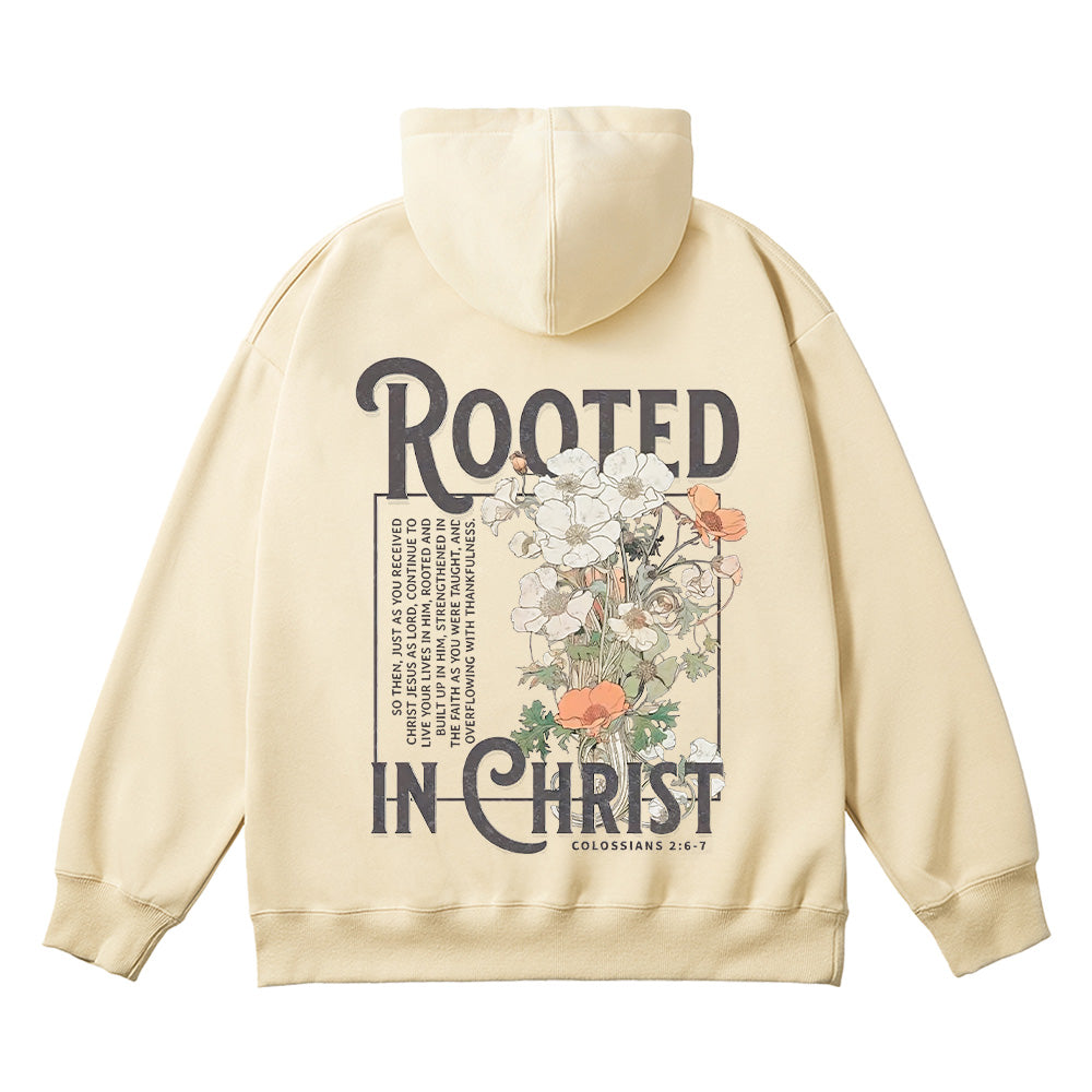 Rooted In Christ Unisex Cotton Hoodie