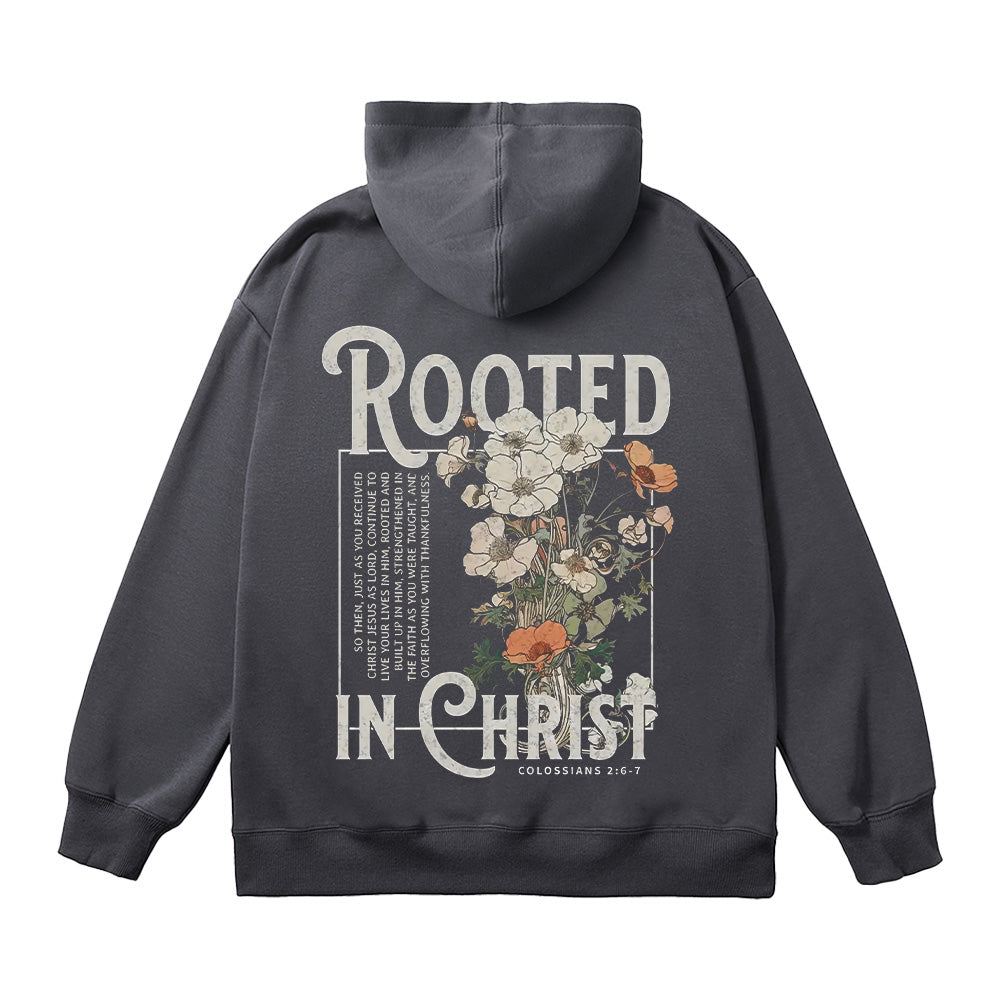 Rooted In Christ Unisex Cotton Hoodie