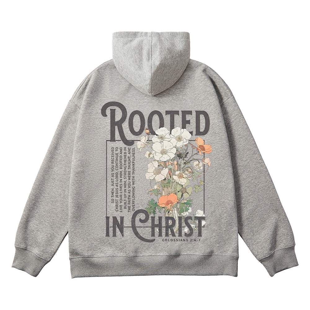 Rooted In Christ Unisex Cotton Hoodie