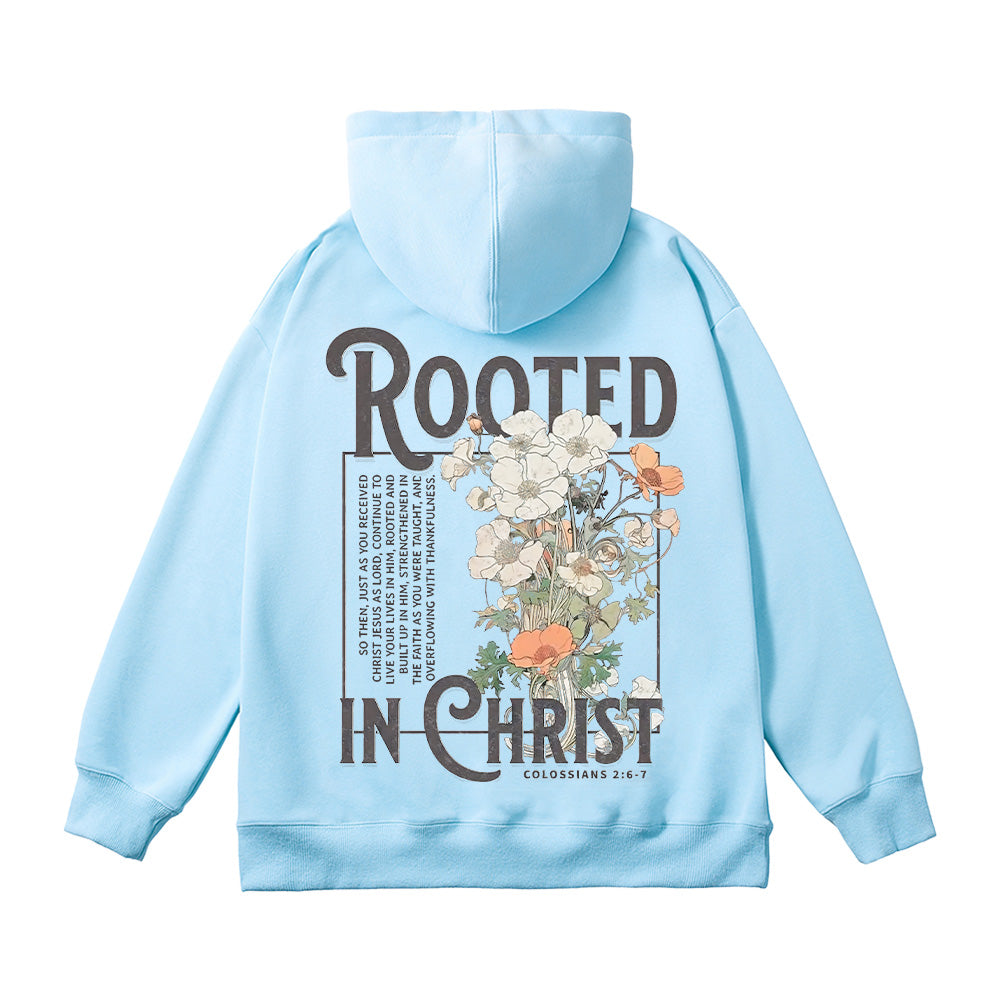 Rooted In Christ Unisex Cotton Hoodie