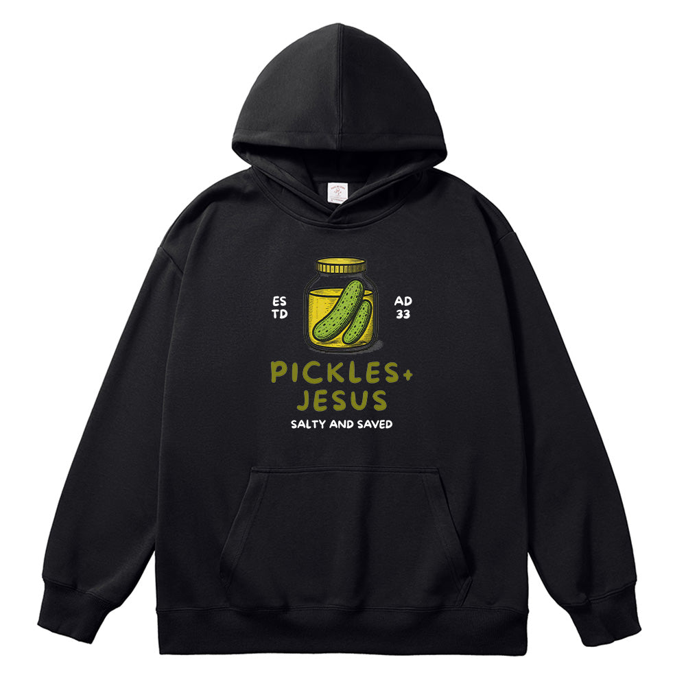 Pickles And Jesus Christian Unisex Cotton Hoodie
